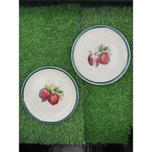 Set of 2 Casuals Apple Dinner Plates - China Pearl - 10"